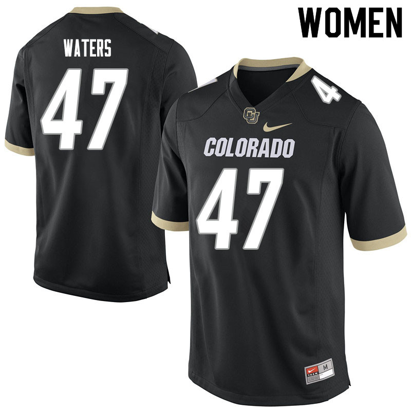 Women #47 Hayden Waters Colorado Buffaloes College Football Jerseys Sale-Black - Click Image to Close